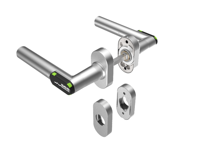 Drückerleser Doppelelektronik links