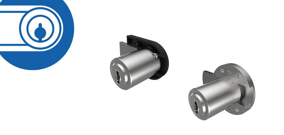 Aufschraub-Riegelschloss mit Platte