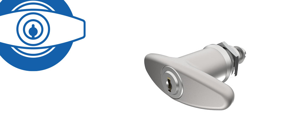 Zylinder-Olive, Griff, mit Verschlussriegel