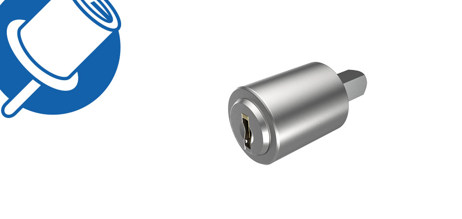 Espagnoletten-Zylinder, 4-kt, 7x7 - M4082