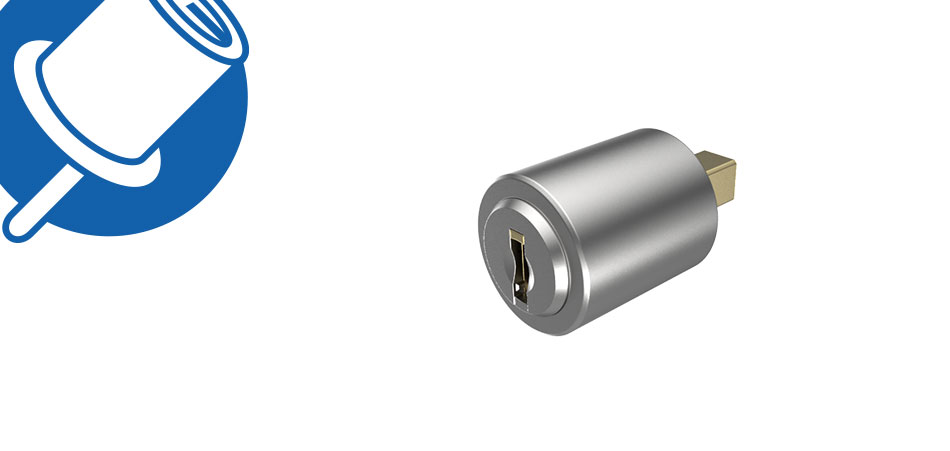 Espagnoletten-Zylinder, 4-kt, 7x7 - M4083