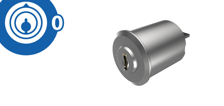 Schalterzylinder L=35mm, Ø29, mit Triebarm