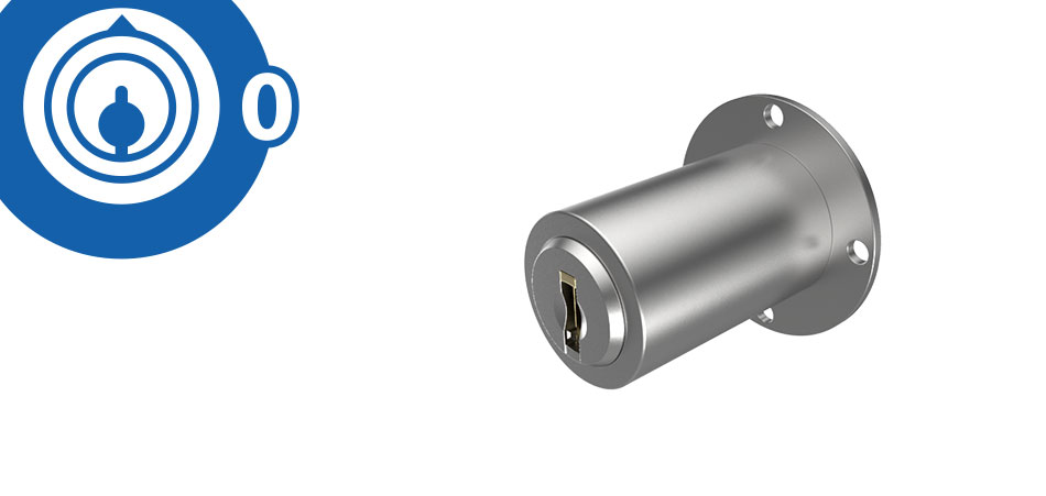 Schalterzyl. L=34, Ø22, mit Triebarm und Platte