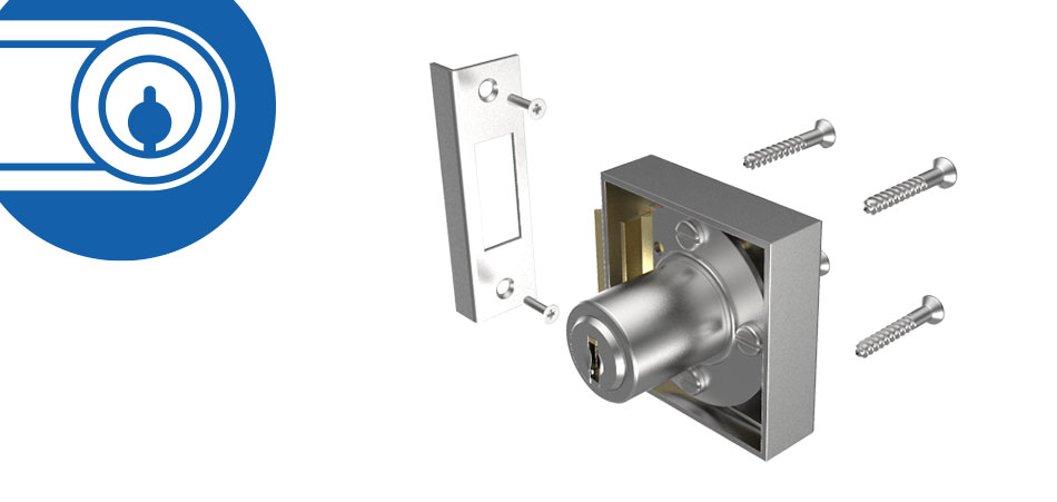 Aufschraub-Fallenschloss